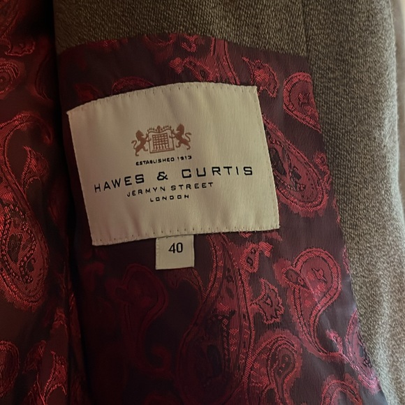 Hawes & Curtis Jermyn Street London Tailored Brown Long Coat - Size 40 - Picture 3 of 3